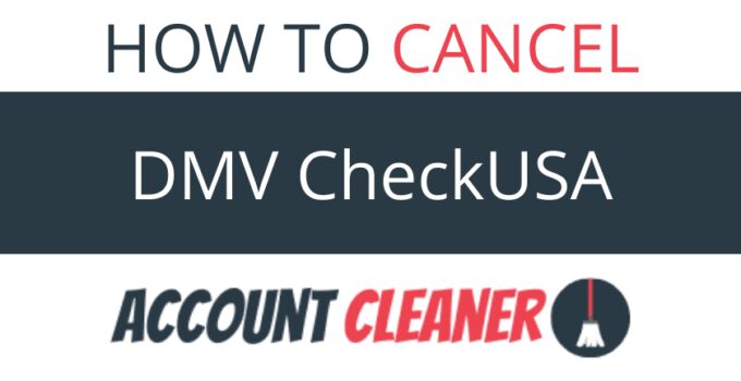 How to Cancel DMV CheckUSA